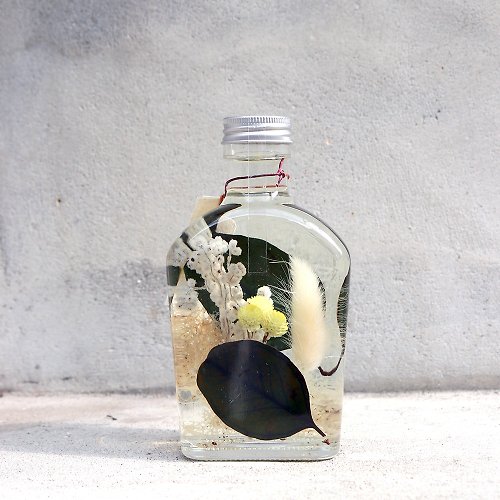這一刻 _ 瓶中森林__植物學浮游花瓶 / 扁酒瓶