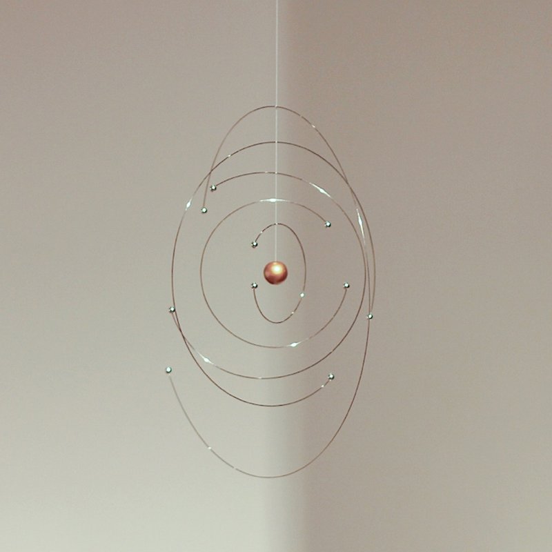 Flensted Mobiles丹麥進口宇宙原子吊飾平衡動態雕塑風鈴 - 擺飾/家飾品 - 不鏽鋼 銀色