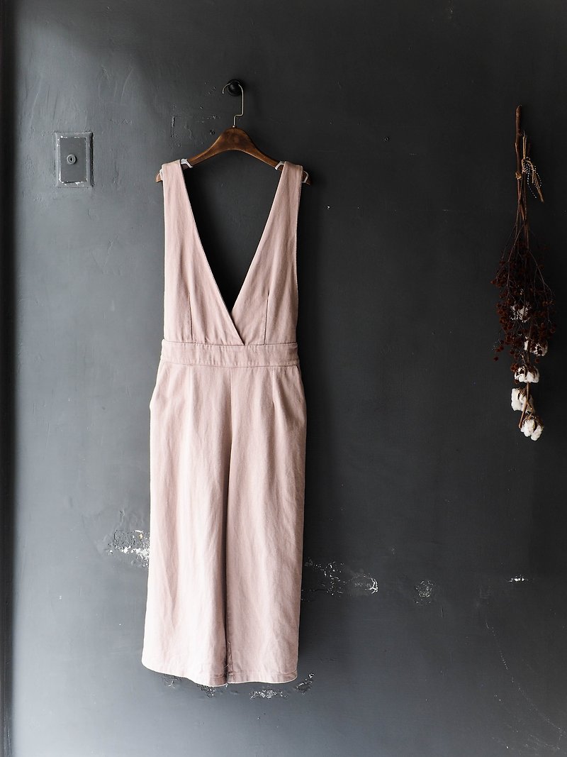 River Water Mountain - Aichi Yuko Kenno's Animal Amusement Park Dream Tandem Sling Trousers Thin Pound Neutral Japanese overalls oversize vintage - Overalls & Jumpsuits - Cotton & Hemp Pink