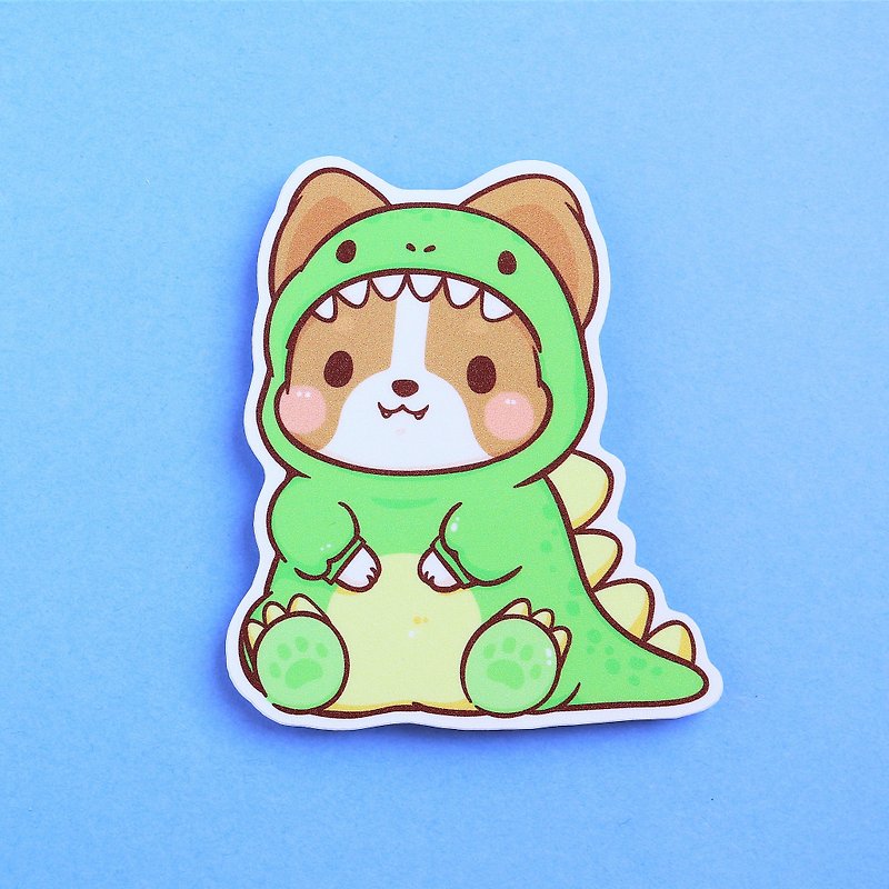 Keji / Dinosaur 吼吼 / shiny big sticker - Stickers - Paper Green