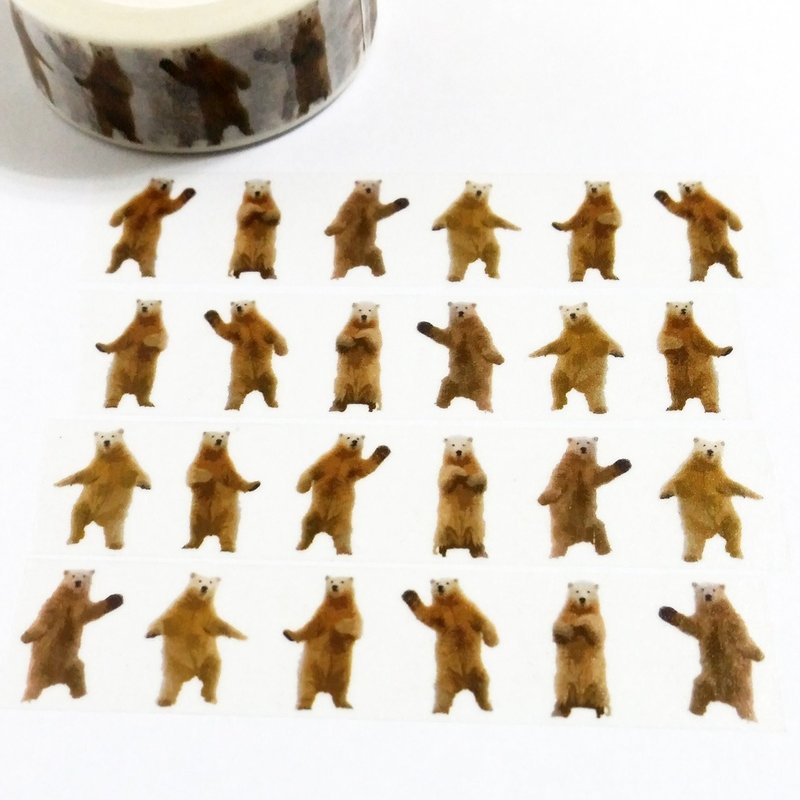 Masking Tape Dancing Bear - มาสกิ้งเทป - กระดาษ 