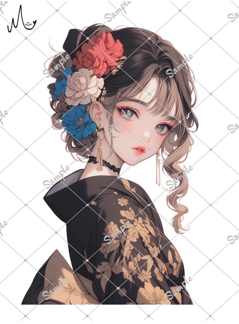 オリジナル人物ステッカー - 貼紙 - 紙 