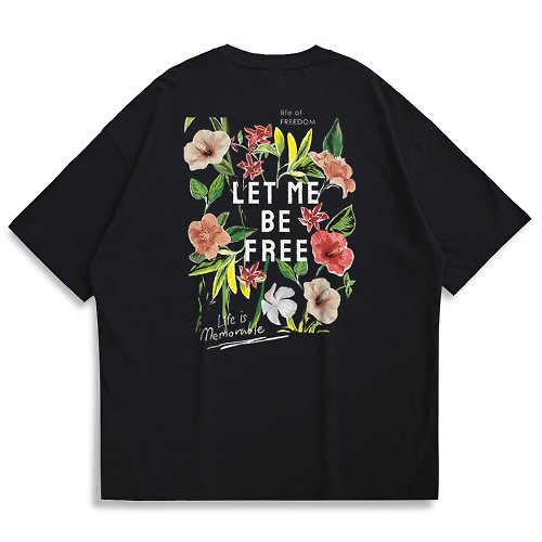 Creeps Store 【CREEPS-STORE】Let Me Be Free 寬鬆重磅印花T恤 210g