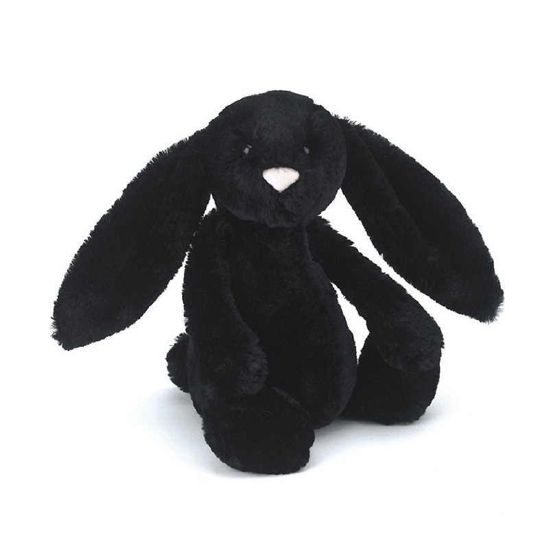 Jellycat Bashful Treacle Bunny 低調黑兔 31cm - 玩偶/公仔 - 棉．麻 黑色