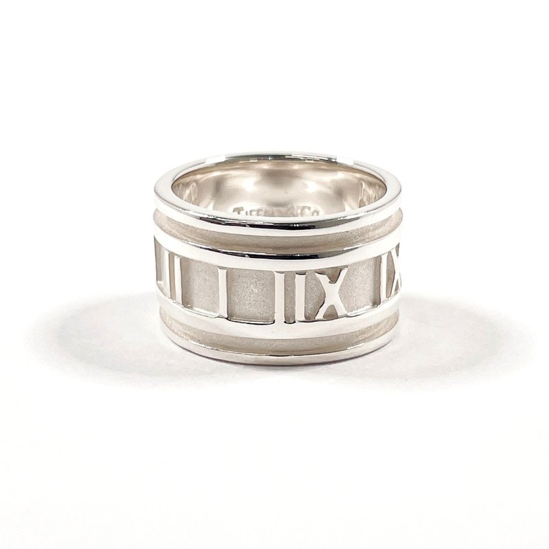 【日本直送 中古美品】11号 ティファニー TIFFANY&Co. リング・指輪 アトラス ワイド シルバー925 - 戒指 - 純銀 銀色