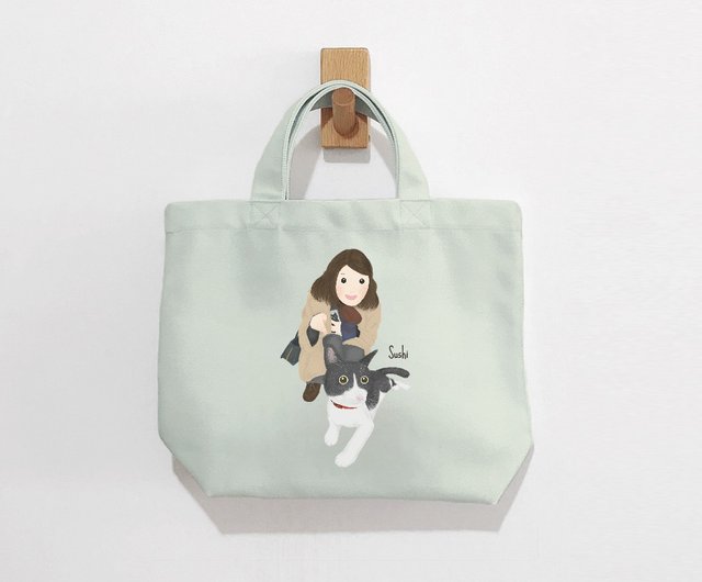 Custom Tote Bag Hand Painted Bag Personalised Reusable Bag 