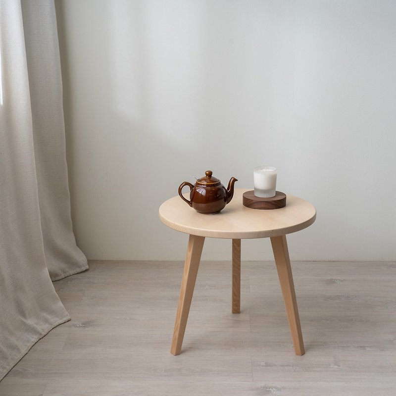 The Track of the Moon- Full Moon Tea Table - Other Furniture - Wood Khaki