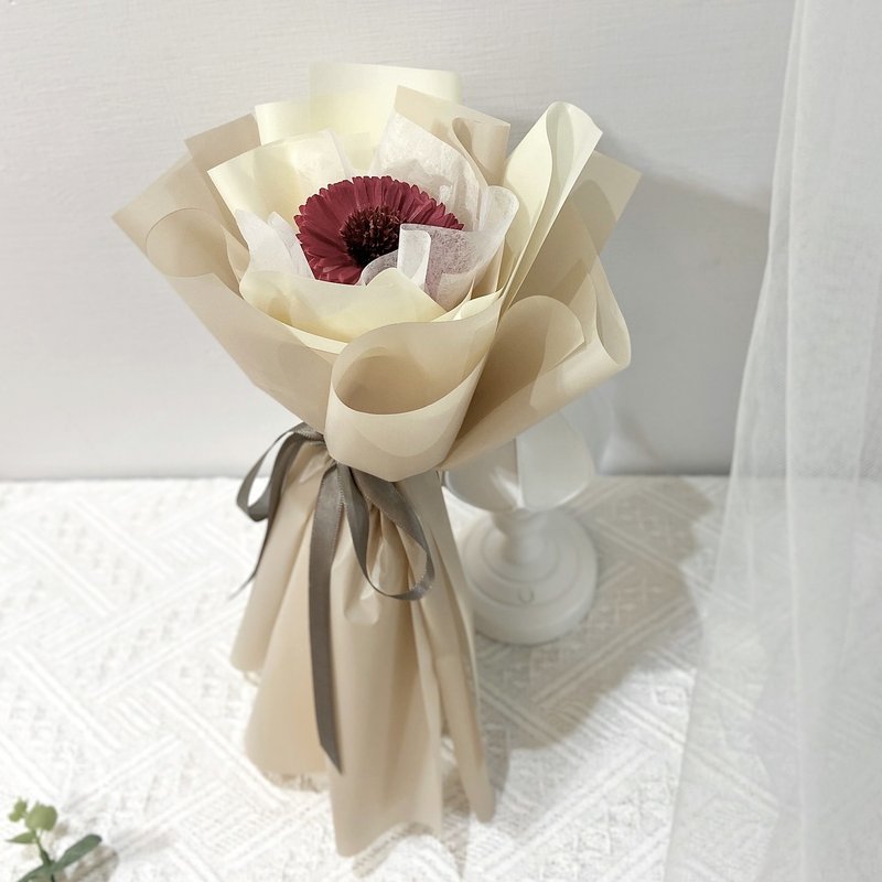 Preserved flower single bouquet - ช่อดอกไม้แห้ง - พืช/ดอกไม้ สีกากี