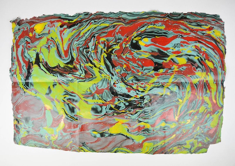 手漉き紙-ドリームランドの渦潮-フェアトレード - ラッピング - 紙 多色