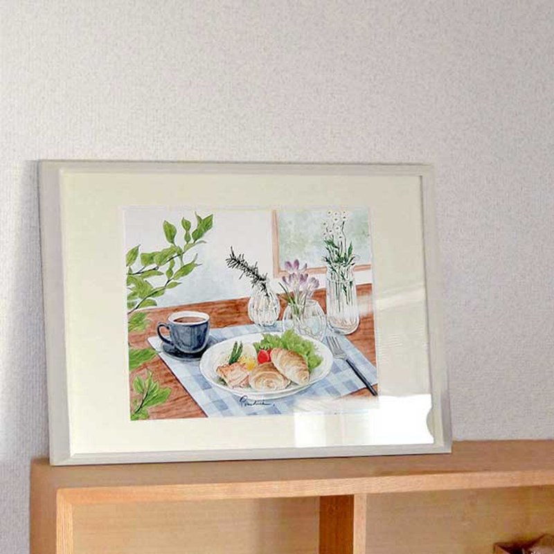 イラストポスター　朝食 - 海報/掛畫/掛布 - 紙 多色