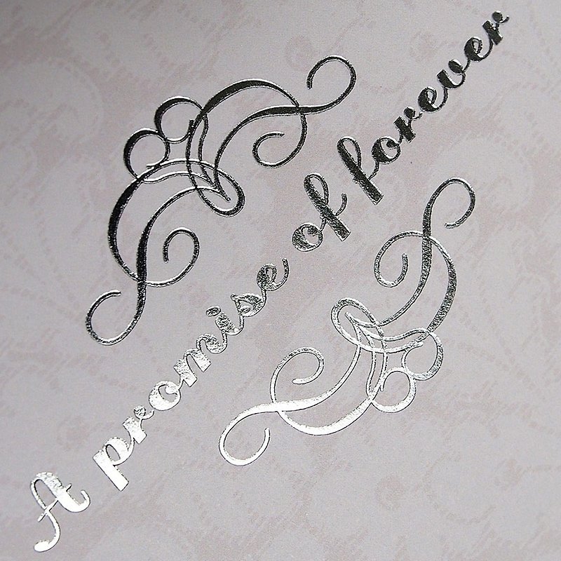 Forever promised hot silver wrapping paper [Hallmark-wrapping paper] - Gift Wrapping & Boxes - Paper White