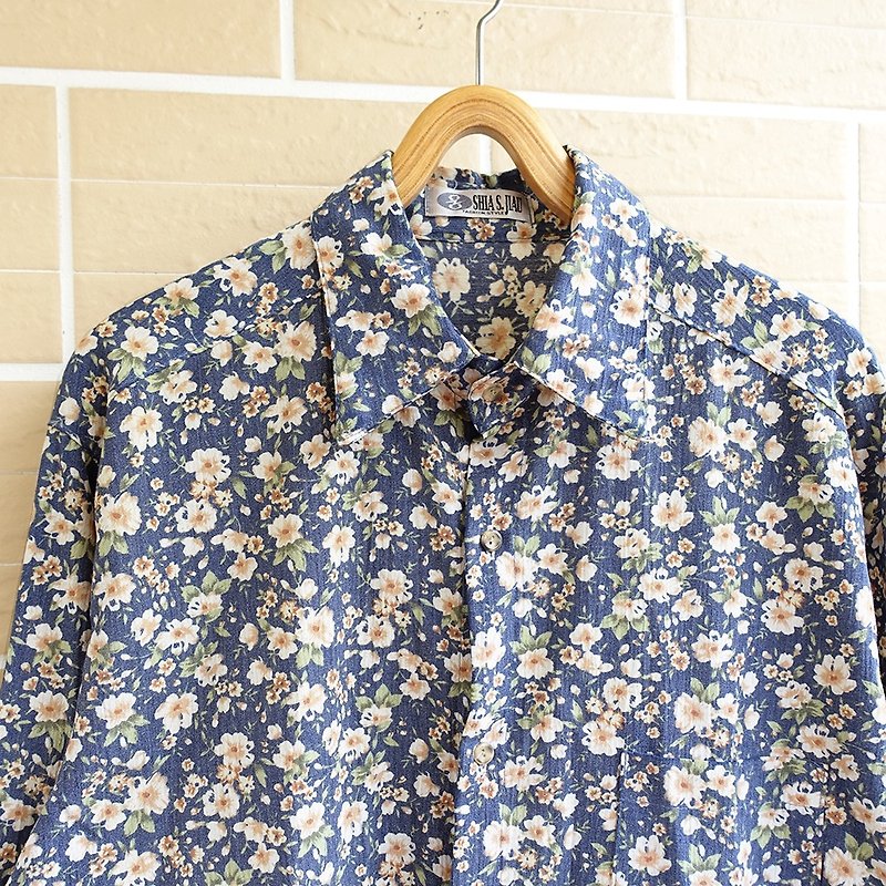 │Slowly │ thoughts florida - ancient shirt │ vintage. Retro. - Men's Shirts - Cotton & Hemp Multicolor