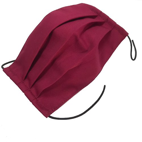 pegasus 酒紅色-成人布口罩套 / 內外層TC布 (時尚款)