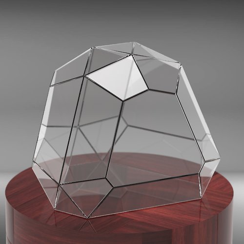 Brillant3d Digital drawing for printing! Stained glass terrarium. Project 73