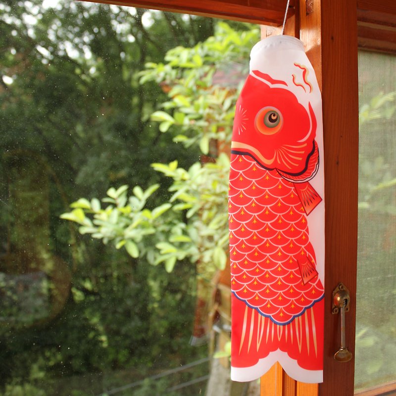 Japanese Carp Streamer 30 CM (RED) - Items for Display - Polyester Red
