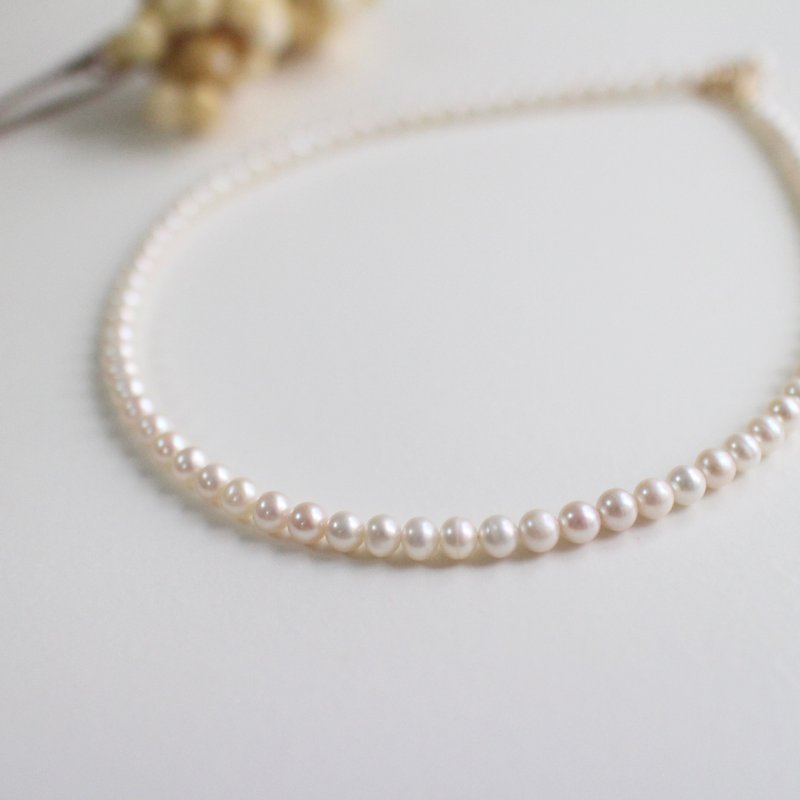 Timeless Classic-White 5-5.5mm Pearl Necklace Freshwater Pearls - สร้อยคอ - ไข่มุก 