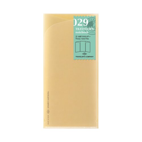 TRAVELER’S COMPANY Traveler's Notebook 補充包 三折資料夾 029