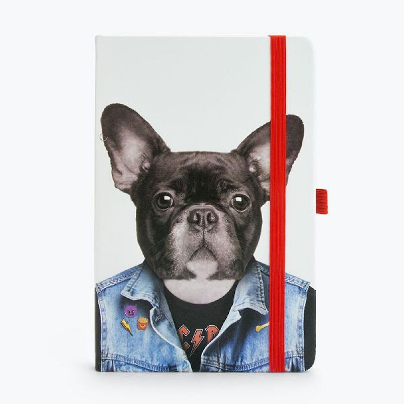 British Mustard Blank Notebook-Shuai Cool Dog - สมุดบันทึก/สมุดปฏิทิน - กระดาษ หลากหลายสี