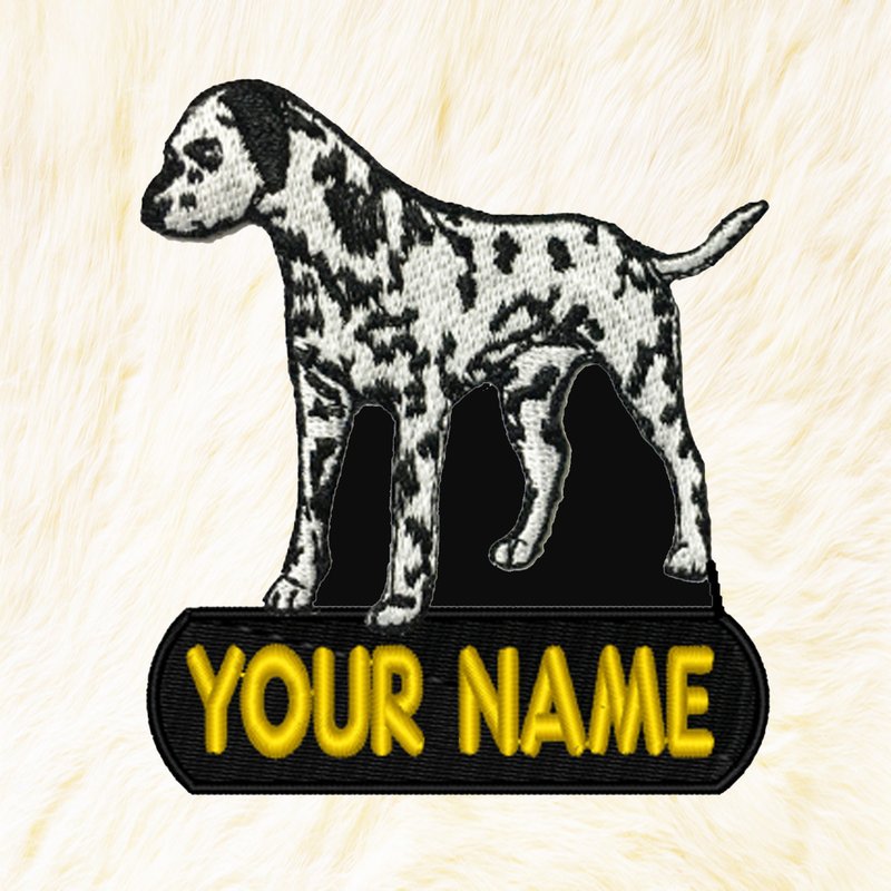 English Bulldog Personalized Iron on Patch Your Name Your Text Buy 3 Get 1 Free - 編織/刺繡/羊毛氈/縫紉 - 繡線 白色