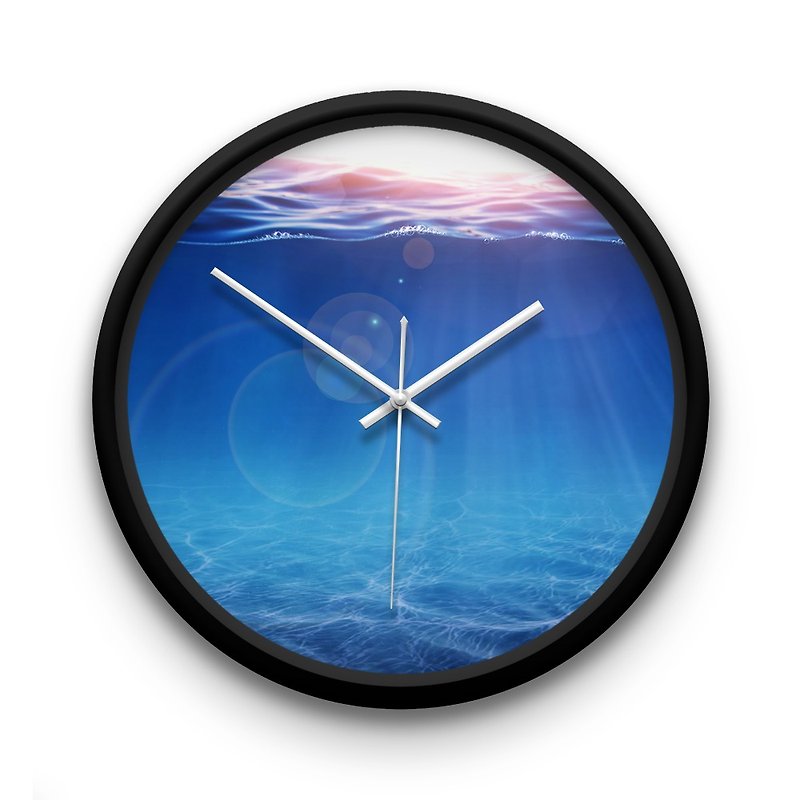 プラスチック 時計 ブルー - AppleWork iWatch創造の壁時計：マリンPSIC-058