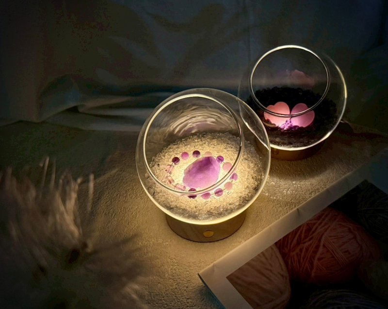 水晶消磁療癒燈組 l 消磁 • 淨化水晶 l 原礦 l 辦公室療癒 - 擺飾/家飾品 - 水晶 紫色