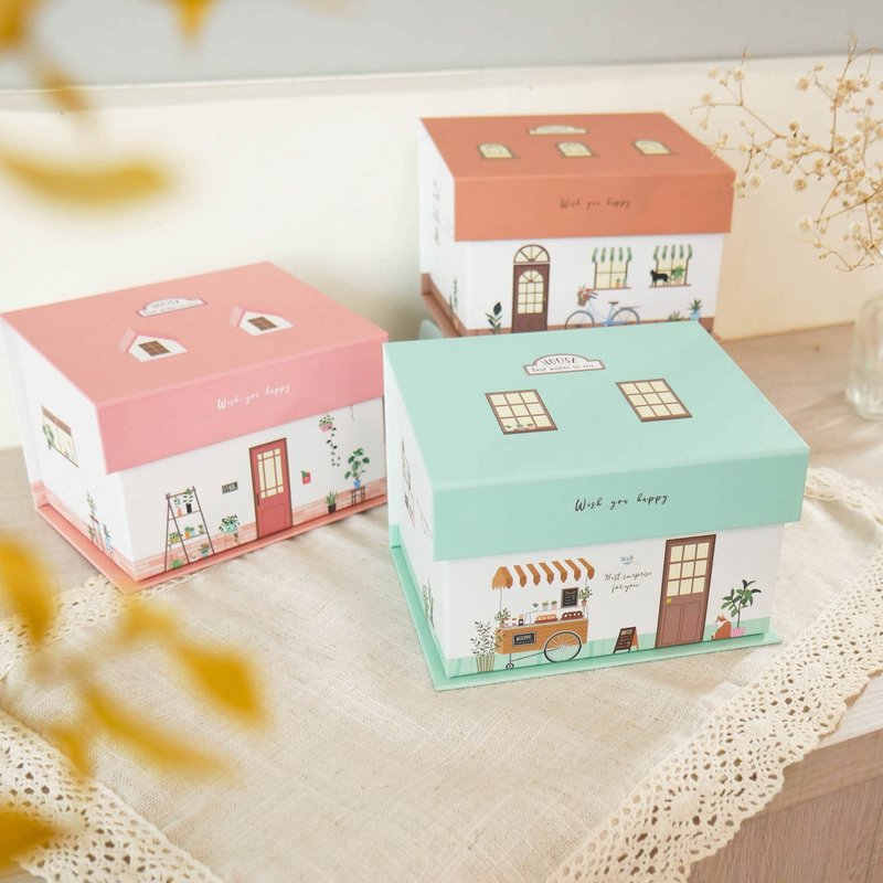 House modeling gift box - medium - กล่องของขวัญ - กระดาษ 