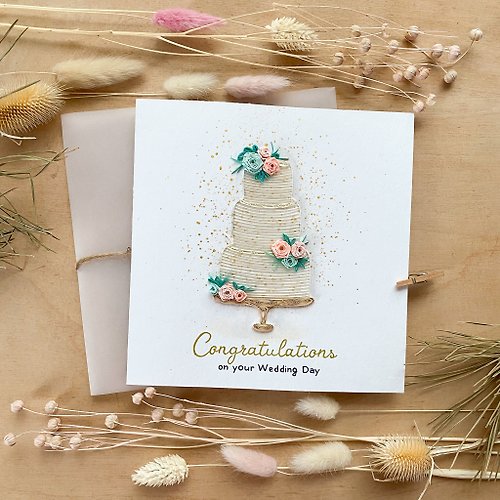 Quill Cards Greeting Card - Congratulations on your Wedding Day