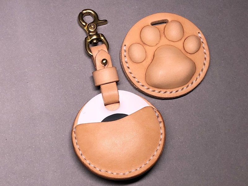 [Mini5] Gogoro Keyring / Rice ball ball (original skin color) - Keychains - Genuine Leather 