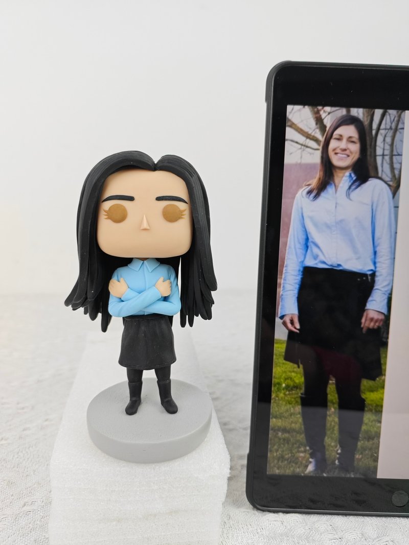 【客製化3D人像公仔】訂製手工Funko Pop男生朋友老公生日禮物 - 公仔/玩偶 - 黏土 多色