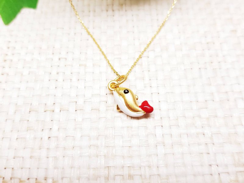 母親節精選款-黃金項鍊-海豚套鍊-黃金金飾 - 項鍊 - 24k 金 金色