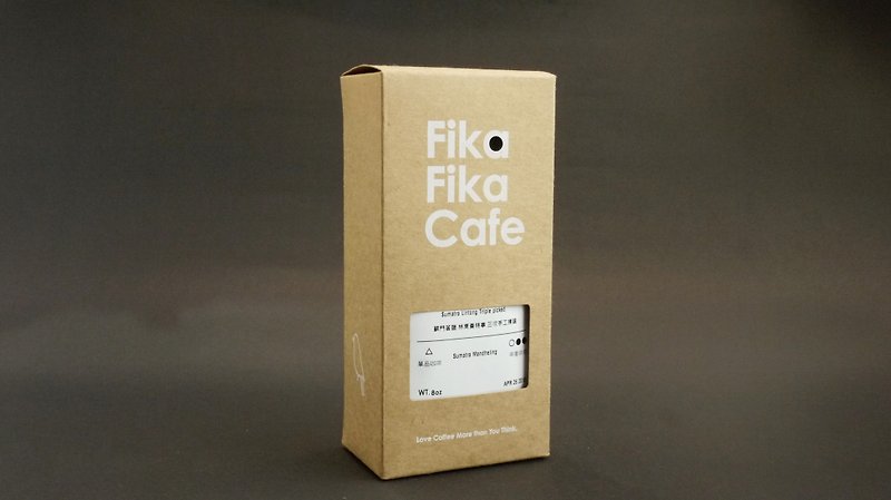 FikaFikaCafe　8oz 蘇門答臘 林東曼特寧 三次手工揀選－中度烘焙 - 咖啡/咖啡豆 - 新鮮食材 咖啡色
