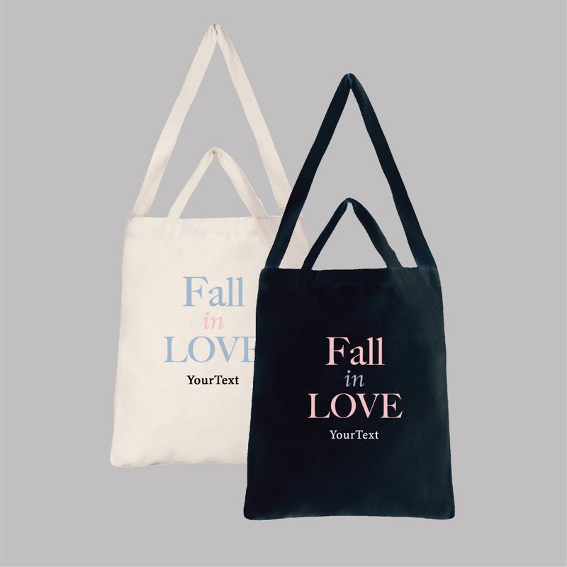 [Customized gift] Straight canvas bag (two colors/two entries) - กระเป๋าแมสเซนเจอร์ - ผ้าฝ้าย/ผ้าลินิน หลากหลายสี