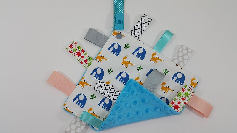 Elephant and fox comforting towel - Kids' Toys - Cotton & Hemp Blue