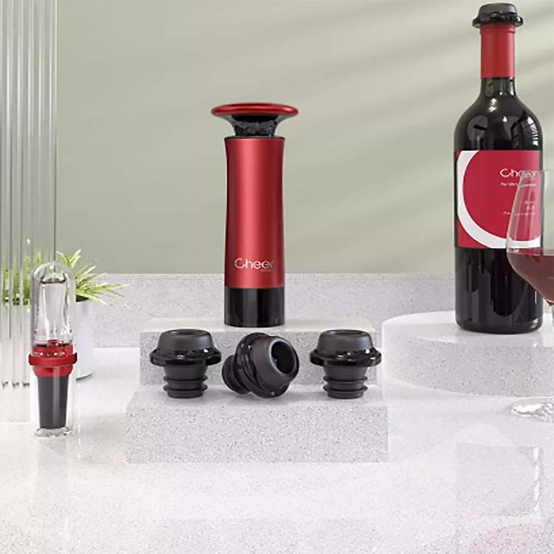 [Free shipping] cheer Qi'er red wine bottle stopper vacuum preservation bottle stopper household sealed wine red wine stopper - ที่เปิดขวด/กระป๋อง - วัสดุอื่นๆ หลากหลายสี