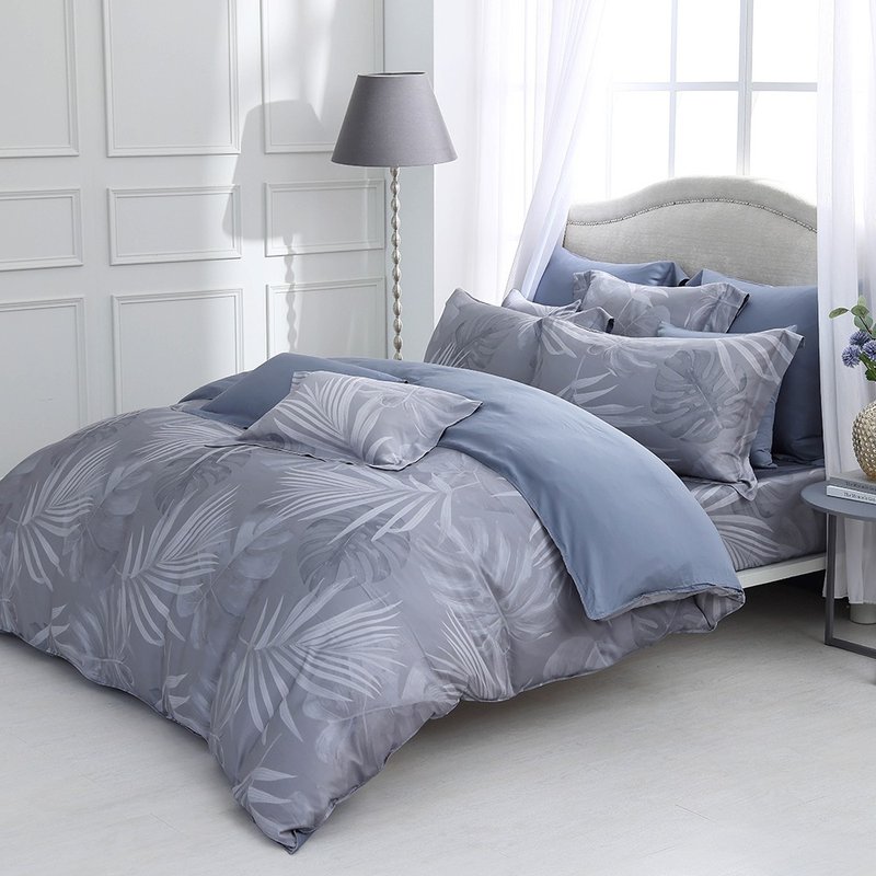 Hongyu 400 Woven Tencel Thin Quilt Cover/Dual-Purpose Quilt Cover Noyati - เครื่องนอน - วัสดุอื่นๆ สีเทา