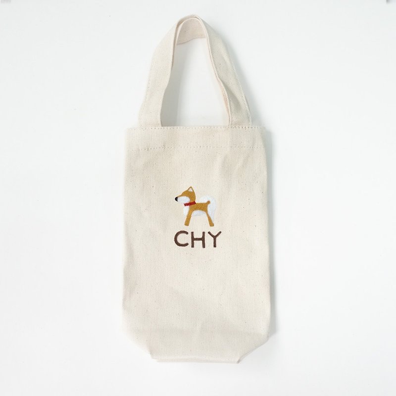 [Q-cute] Kettle bag series-Shiba Inu, Kejijia characters/customized - Beverage Holders & Bags - Cotton & Hemp Brown