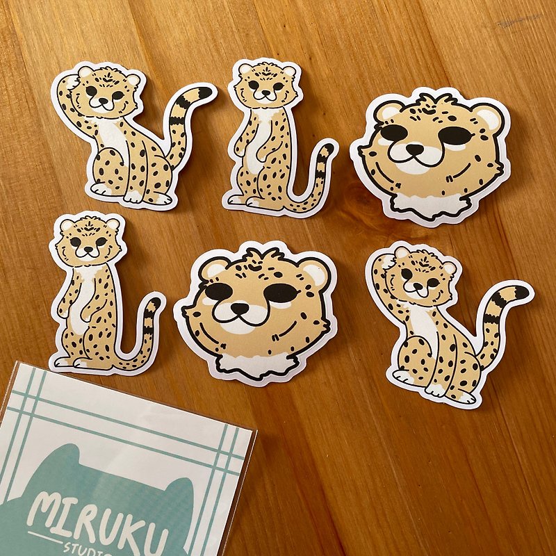 Stickers Cheetah Set - Stickers - Plastic 