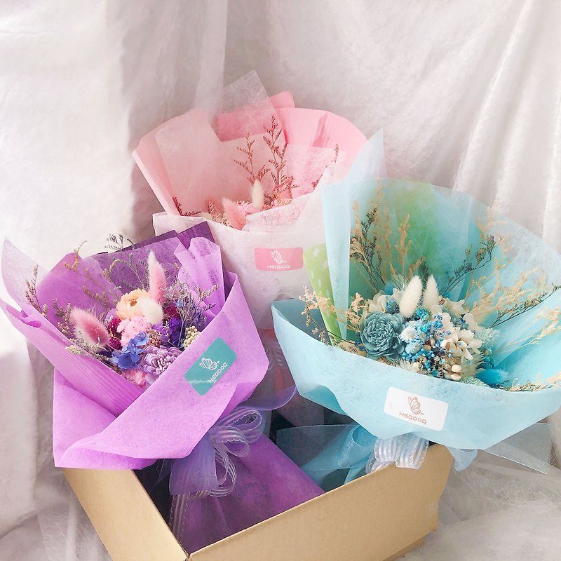 Confession Romantic Bouquet/Handmade - Dried Flowers & Bouquets - Plants & Flowers Pink