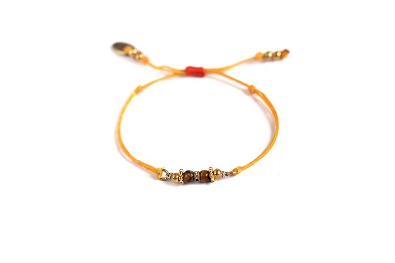 [UNA- excellent Na] handmade silk summer sun Wax Bronze wire bracelet customization - สร้อยข้อมือ - โลหะ หลากหลายสี