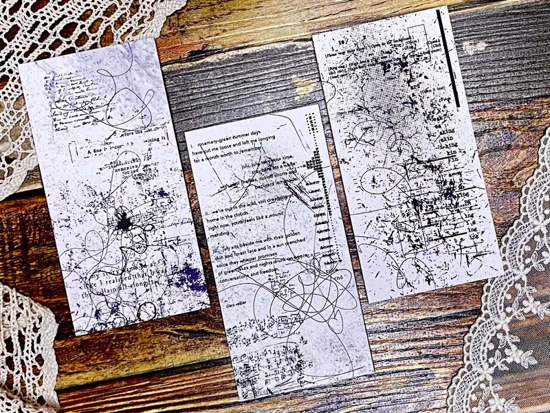 (art memo pack 3 types SET) my grunge memory - 便條紙/便利貼 - 紙 
