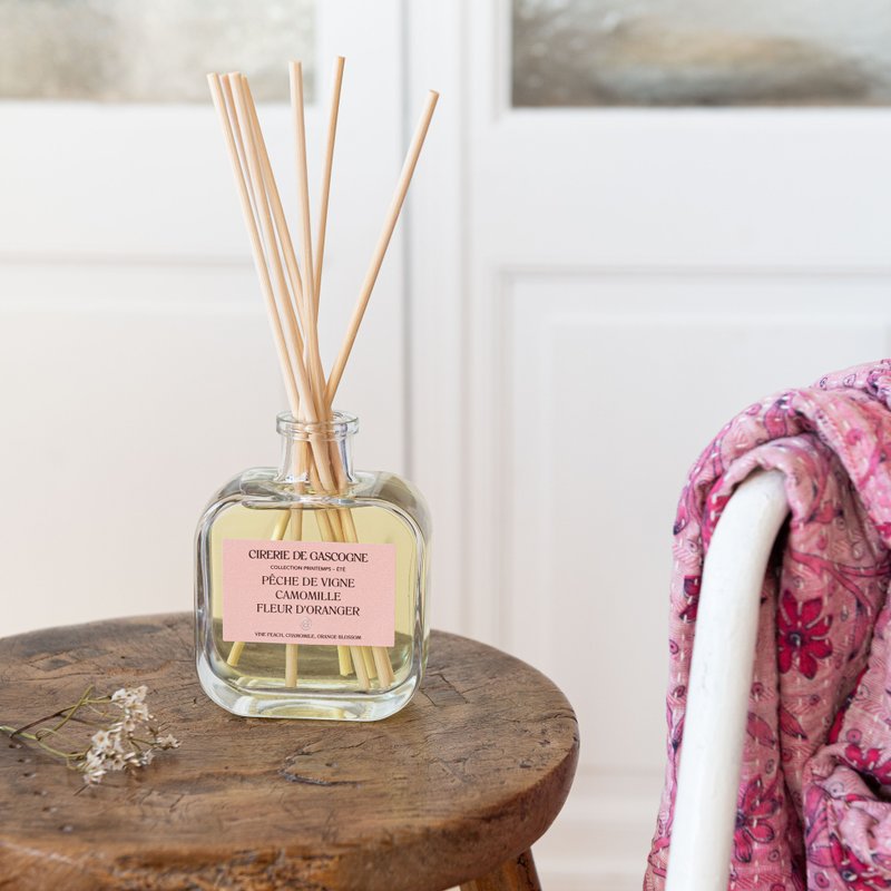 Cirerie de Gascogne Diffuser - Peach Vine-Chamomile-Orange Blossom 200mL - Fragrances - Paper Pink