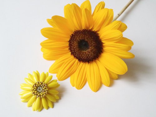 美品✳︎Trovelore トロベローレ 向日葵　ブローチ　ひまわり　イエロー Trovelore ブローチ/SUNNY SUNFLOWER | Lido オンラインショップ