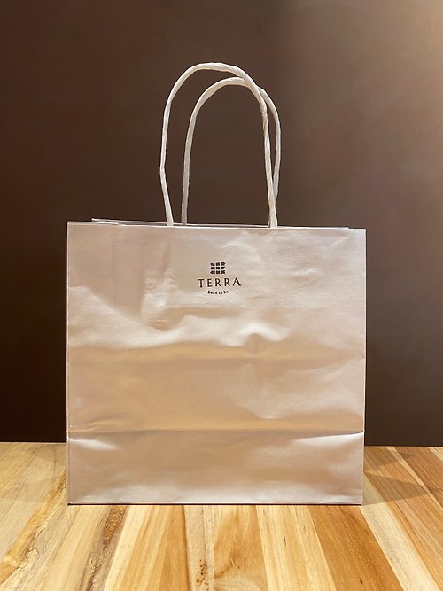 TERRA 土然巧克力專門店 加購用-白牛皮提袋