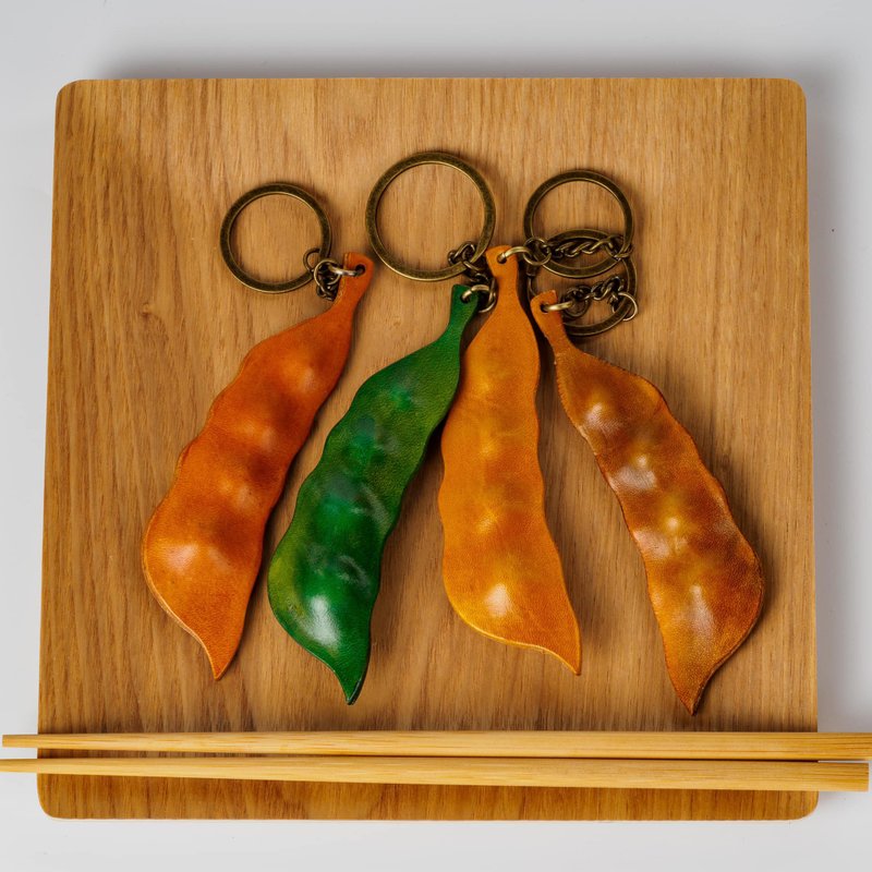 pod keyring - Keychains - Genuine Leather Multicolor