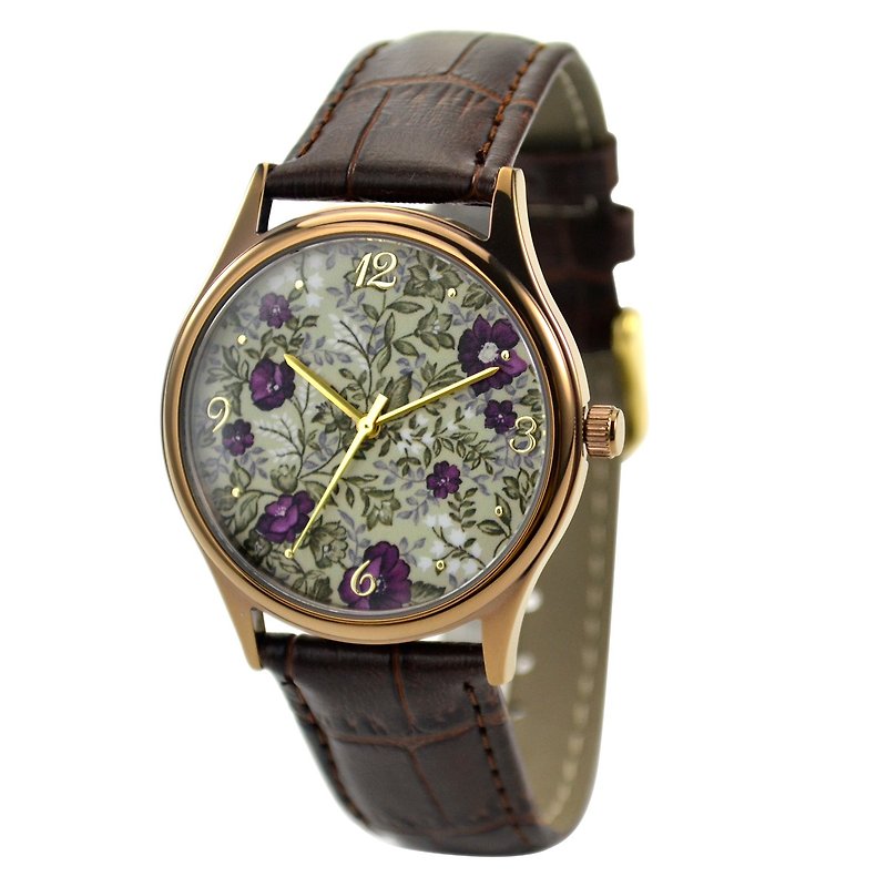 花柄時計-世界中に送料無料 - 腕時計 - 金属 多色