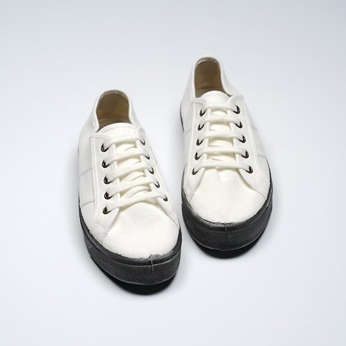 CIENTA 西班牙帆布鞋 西班牙國民帆布鞋 CIENTA U15997 05 白色 黑底 經典布料 大人 繫