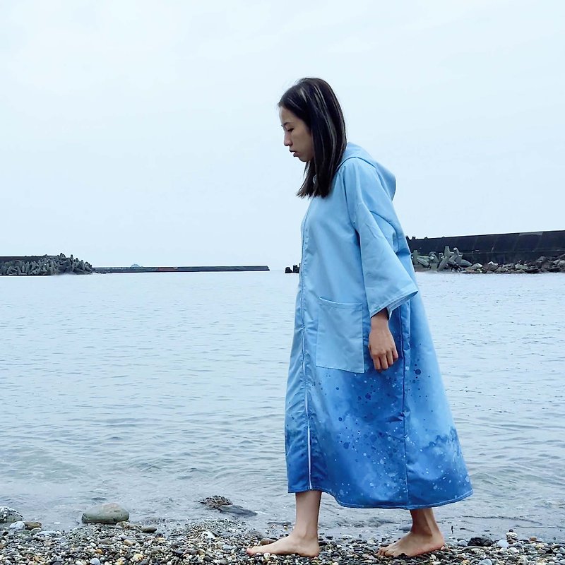 OSIAMO | Ocean Whispers | Poncho for water activities - Other - Polyester Blue
