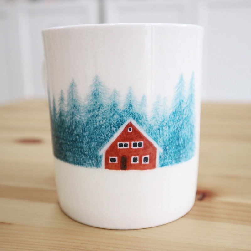 Buy 2 Get 1 Free Bone Porcelain Mug for Christmas Packaging-Snow Hut Christmas Packaging - Mugs - Porcelain White