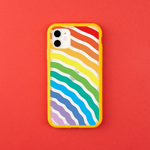 犀牛盾RHINOSHIELD Mod NX邊框背蓋手機殼∣獨家設計-彩虹漣漪 for iPhone