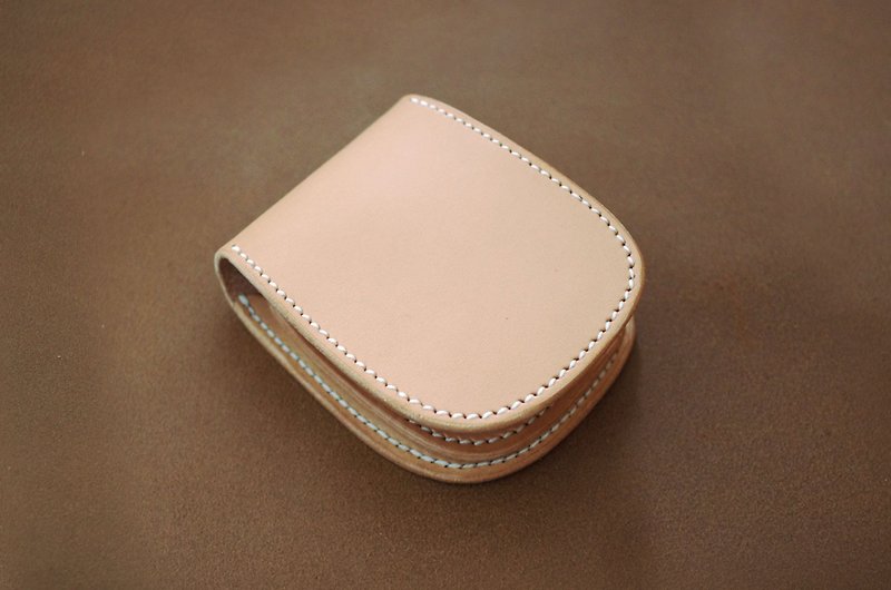 Saddle leather's short wallet - Wallets - Genuine Leather White
